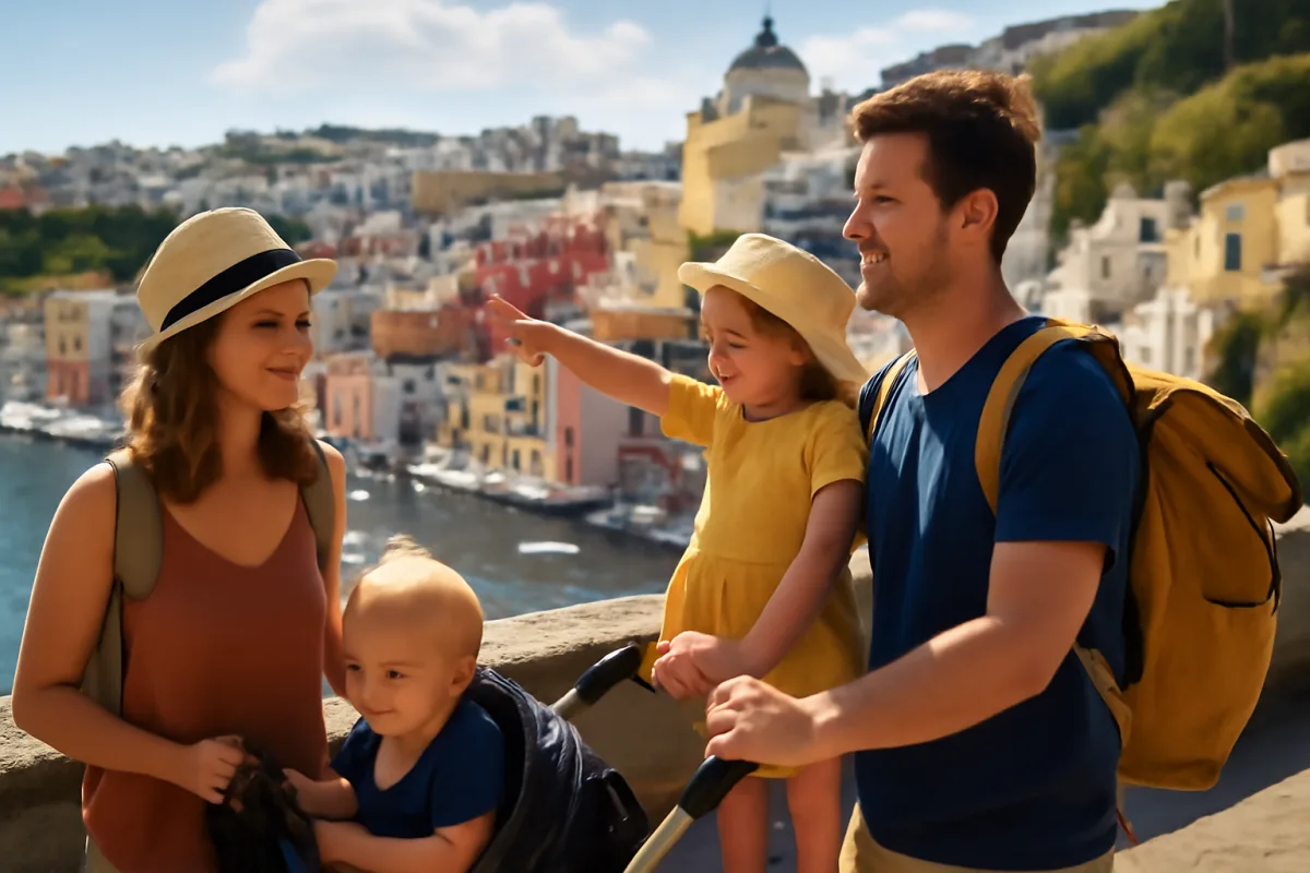 Viaggiare a Procida con bambini piccoli: le soluzioni pratiche che rendono la vacanza serena