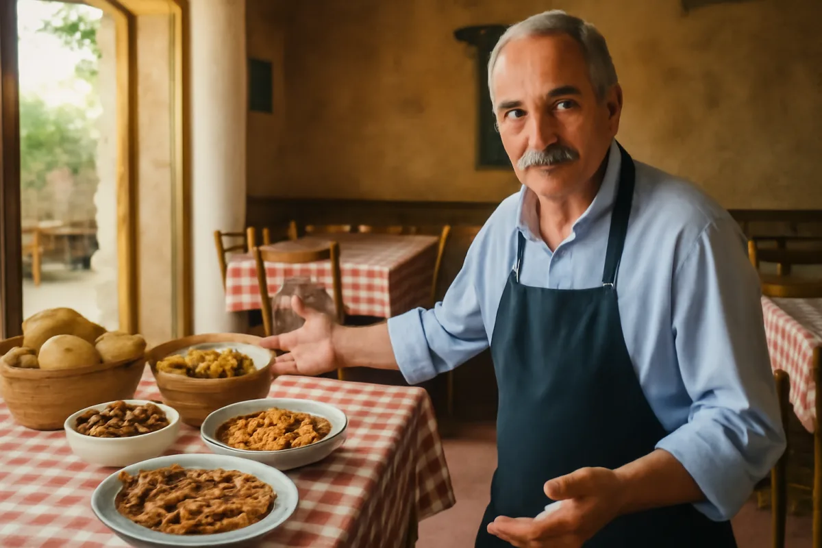 Vuoi assaggiare la cucina contadina isolana? La trattoria che la propone ogni giorno